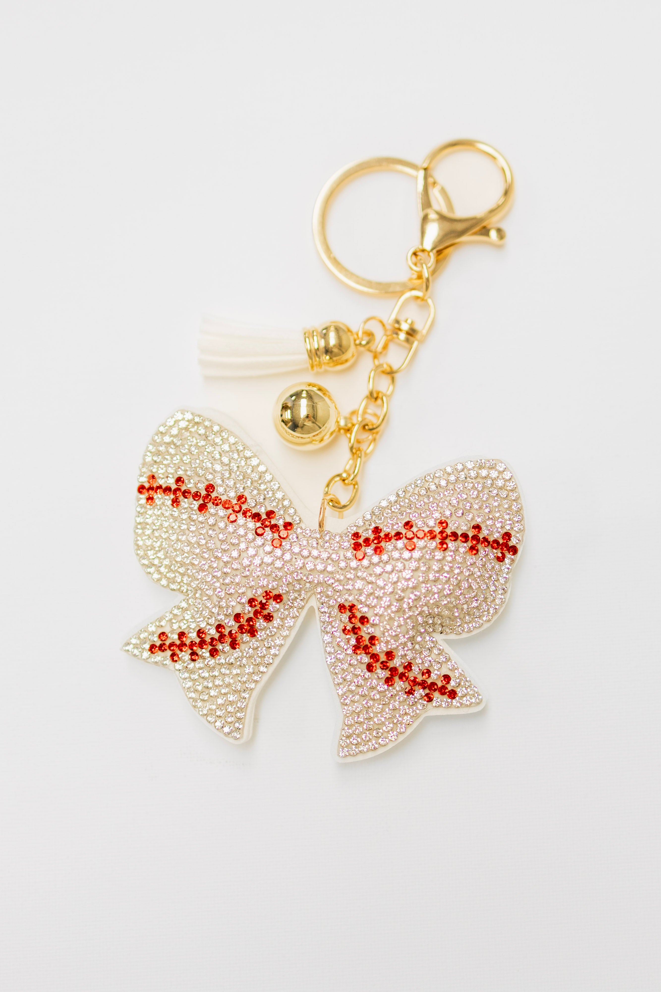 Baseball Bow Charm
